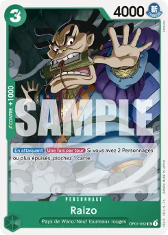 Raizo OP01-052 P1 One Piece Card the Best