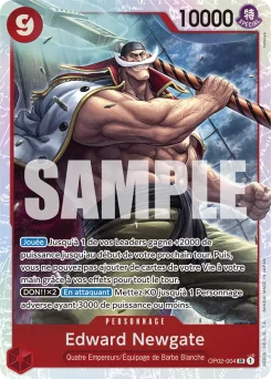 Edward Newgate OP02-004 P1 One Piece Card the Best