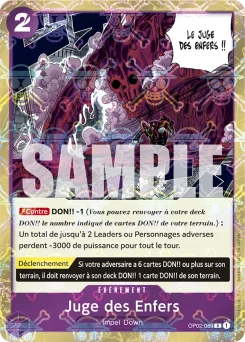 Juge des Enfers OP02-089 P2 One Piece Card the Best