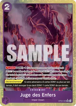 Juge des Enfers OP02-089 P4 One Piece Card the Best