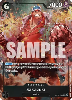Sakazuki OP02-099 P2 One Piece Card the Best