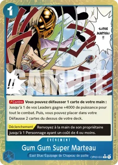 Gum Gum Super Marteau OP03-055 P3 One Piece Card the Best