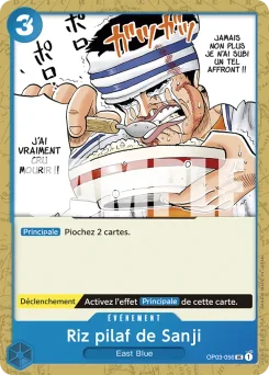 Riz pilaf de Sanji OP03-056 P1 One Piece Card the Best
