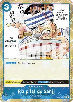Riz pilaf de Sanji OP03-056 P2 One Piece Card the Best