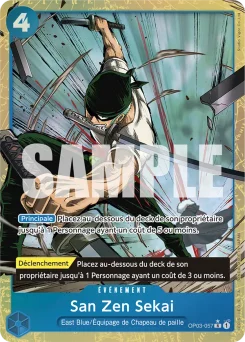 San Zen Sekai OP03-057 P4 One Piece Card the Best