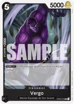 Vergo OP03-079 R1 One Piece Card the Best