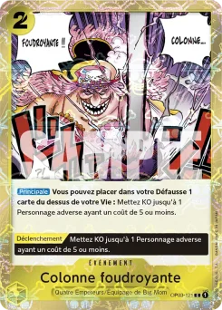 Colonne foudroyante OP03-121 P3 One Piece Card the Best