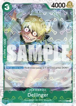 Dellinger OP04-029 P2 One Piece Card the Best