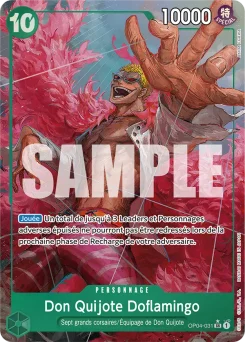 Don Quijote Doflamingo OP04-031 P2 One Piece Card the Best