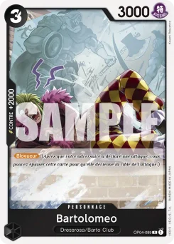 Bartolomeo OP04-089 P1 One Piece Card the Best