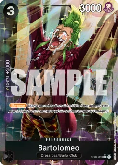 Bartolomeo OP04-089 P4 One Piece Card the Best