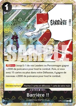 Barrière !! OP04-095 P2 One Piece Card the Best