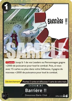 Barrière !! OP04-095 P3 One Piece Card the Best