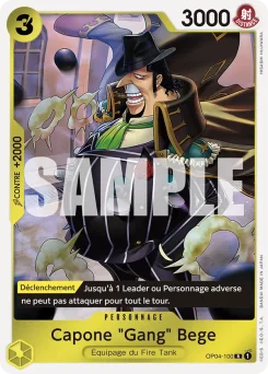 Capone "Gang" Bege OP04-100 P1 One Piece Card the Best