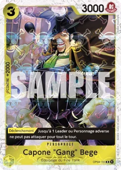 Capone "Gang" Bege OP04-100 P2 One Piece Card the Best