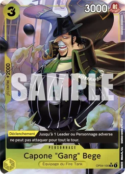 Capone "Gang" Bege OP04-100 P3 One Piece Card the Best