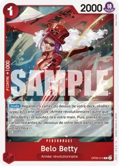 Belo Betty OP05-015 P1 One Piece Card the Best
