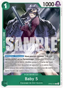 Baby 5 OP05-034 P1 One Piece Card the Best
