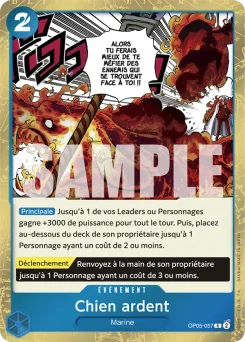 Chien ardent OP05-057 P1 One Piece Card the Best