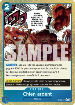 Chien ardent OP05-057 P3 One Piece Card the Best