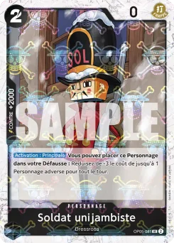 Soldat unijambiste OP05-081 P2 One Piece Card the Best