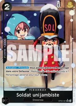 Soldat unijambiste OP05-081 P4 One Piece Card the Best