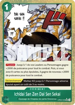 Ichidai San Zen Dai Sen Sekai OP06-038 P3 One Piece Card the Best