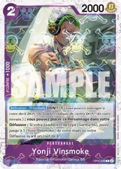 Yonji Vinsmoke OP06-066 P2 One Piece Card the Best
