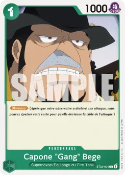Capone "Gang" Bege ST02-004 P1 One Piece Card the Best