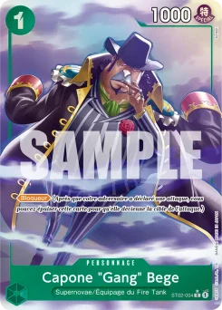 Capone "Gang" Bege ST02-004 P4 One Piece Card the Best