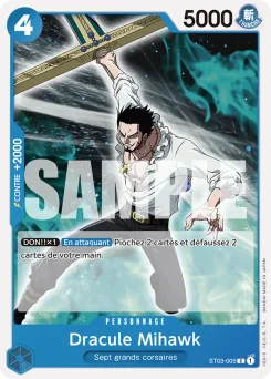 Dracule Mihawk ST03-005 P2 One Piece Card the Best