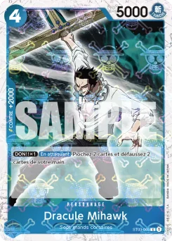 Dracule Mihawk ST03-005 P3 One Piece Card the Best