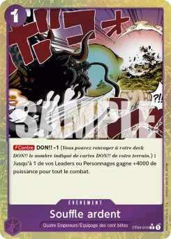 Souffle ardent ST04-016 P3 One Piece Card the Best