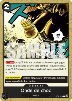 Onde de choc ST06-014 P1 One Piece Card the Best