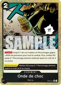 Onde de choc ST06-014 P3 One Piece Card the Best