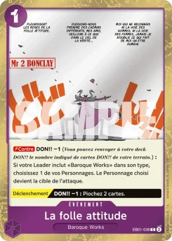 La folle attitude EB01-038 P1 One Piece Card the Best vol.2