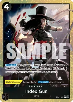 Index Gun EB01-051 P1 One Piece Card the Best vol.2