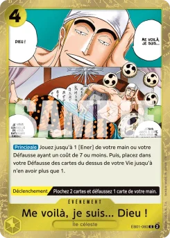 Me voilà, je suis... Dieu ! EB01-060 P1 One Piece Card the Best vol.2