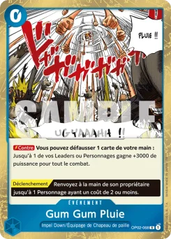 Gum Gum Pluie OP02-068 R1 One Piece Card the Best vol.2