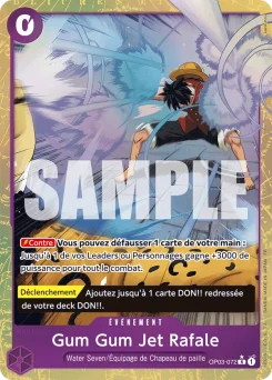 Gum Gum Jet Rafale OP03-072 P1 One Piece Card the Best vol.2