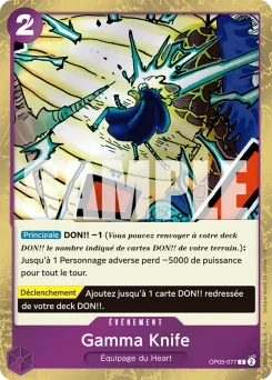 Gamma Knife OP05-077 P1 One Piece Card the Best vol.2