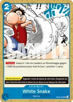 White Snake OP06-059 R1 One Piece Card the Best vol.2