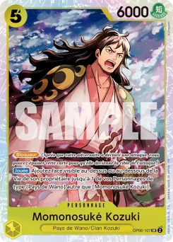 Momonosuké Kozuki OP06-107 R1 One Piece Card the Best vol.2