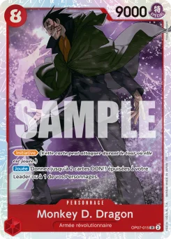 Monkey D. Dragon OP07-015 R1 One Piece Card the Best vol.2