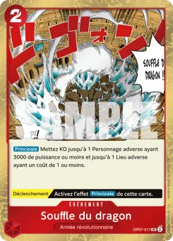 Souffle du dragon OP07-017 P1 One Piece Card the Best vol.2