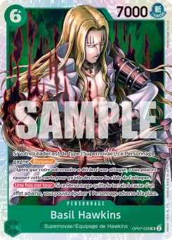 Basil Hawkins OP07-029 R1 One Piece Card the Best vol.2