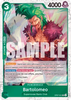 Bartolomeo OP07-031 P2 One Piece Card the Best vol.2