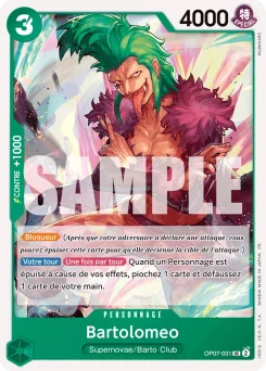 Bartolomeo OP07-031 R1 One Piece Card the Best vol.2