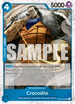Crocodile OP07-040 P3 One Piece Card the Best vol.2