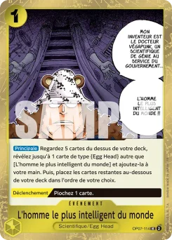 L'homme le plus intelligent du monde OP07-114 P1 One Piece Card the Best vol.2